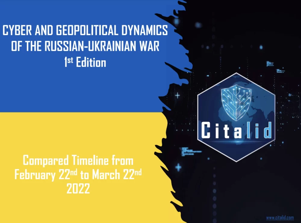 Cyber and geopolitical dynamics of the Russian-ukrainian war PT1